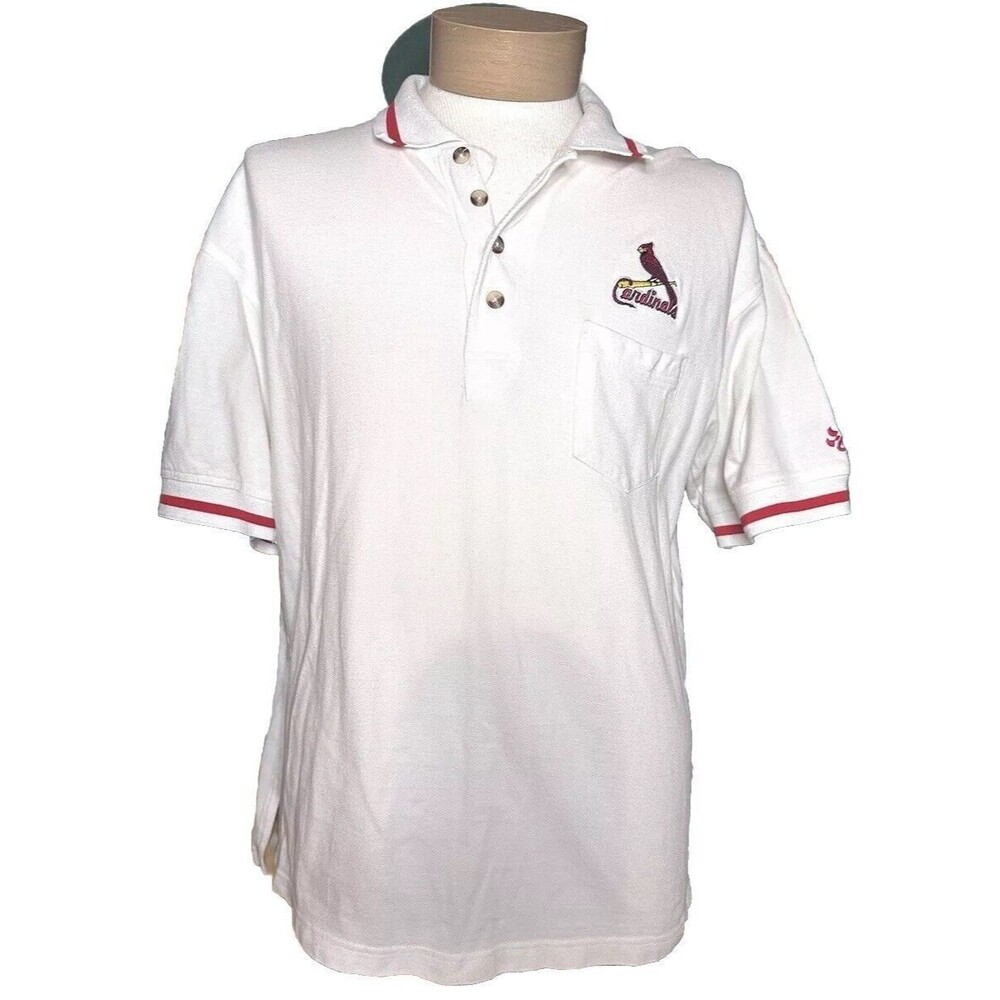 Vintage 90's St Louis Cardinals Lee Sport Polo Shirt Size Large